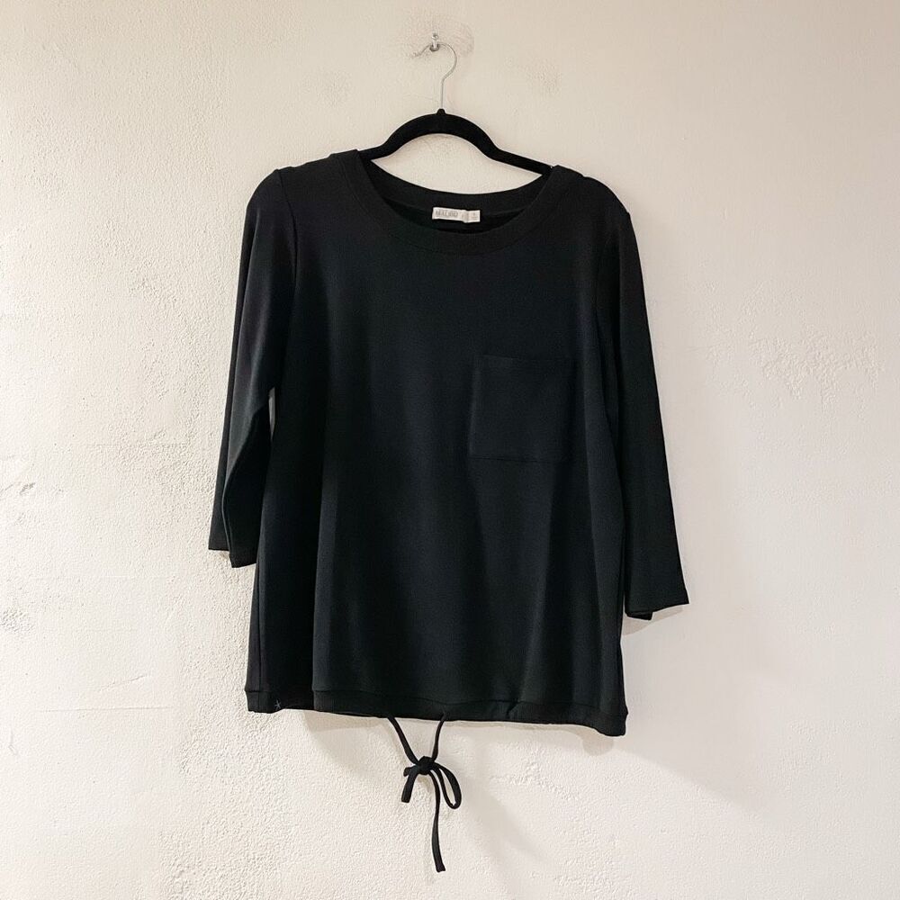 Barefoot Dreams Malibu Lounge Shirt in Black Large